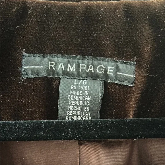 Brown Velvet Women's Coat - Picture 2 of 5